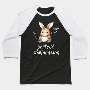 rabbit and tea - perfect combination Baseball T-Shirt